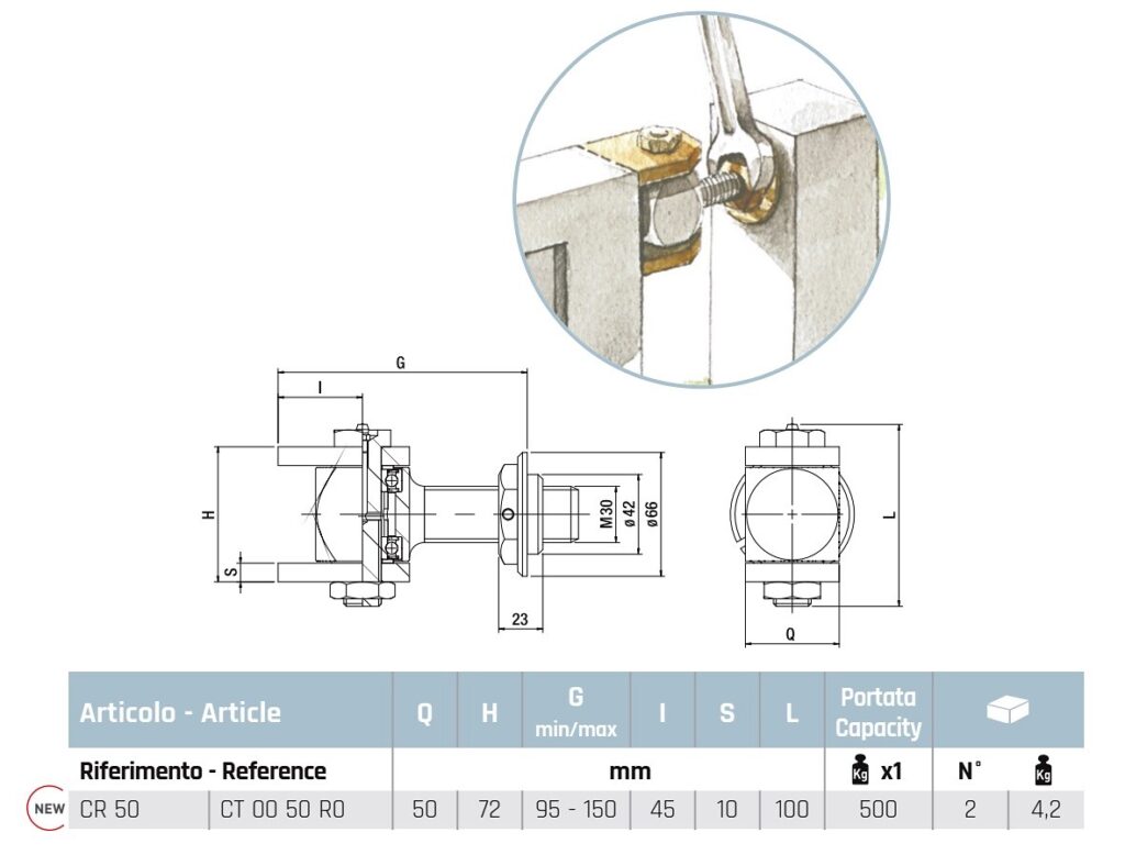 Heavy Duty Gate Hinge