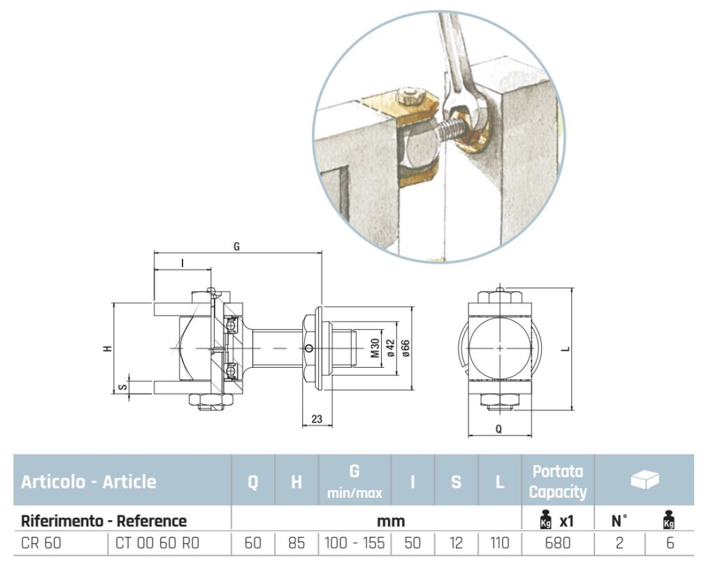 Commercial Gate Hinge