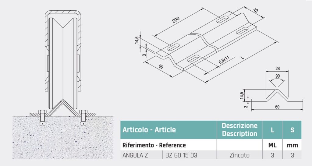 V Groove Sliding Gate Track